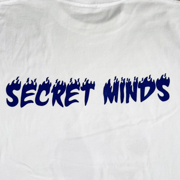 PAWG - SECRET MINDS  TEE - WHITE / BULE