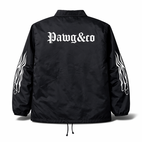 PAWG × Eary&Co -  COLLABORATION NYLON COACH JACKET - BLACK