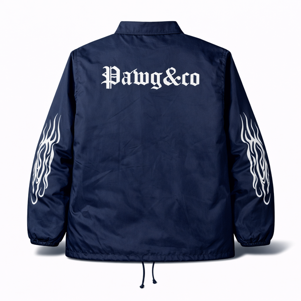 PAWG × Eary&Co - COLLABORATION NYLON COACH JACKET - NAVY