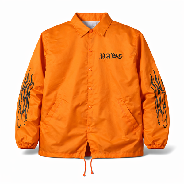 PAWG × Eary&Co - COLLABORATION NYLON COACH JACKET - ORANGE