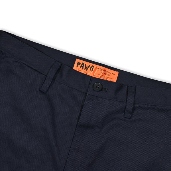 PAWG - ORIGINAL T/C WIDE TAPERED PANTS - NAVY