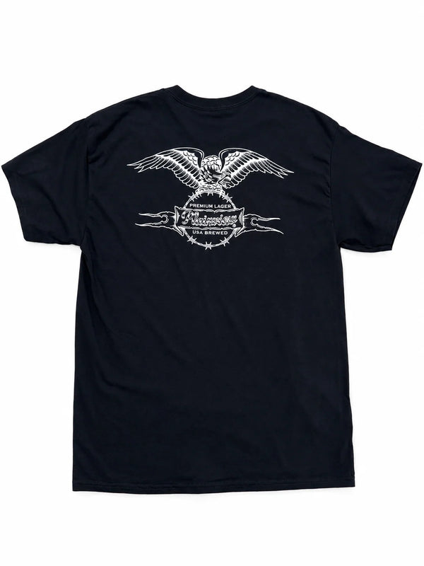 PLAINVIEW BEER - PLAINVIEW BEER PERCH T-SHIRT - BLACK