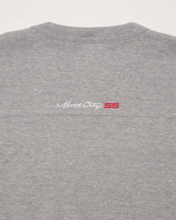 RADIALL - COUPE - FOOTBALL SHIRT L/S  - GRAY