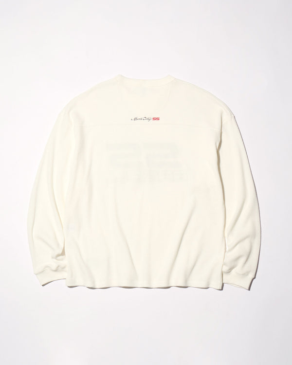 RADIALL - COUPE - FOOTBALL SHIRT L/S  - WHITE