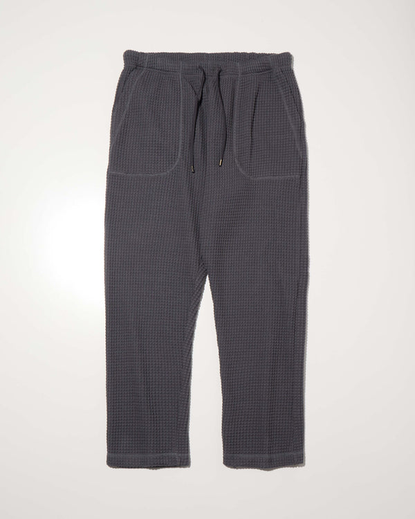 RADIALL - BIG WAFFLE -  STRAIGHT FIT EASY PANTS - STEEL GRAY