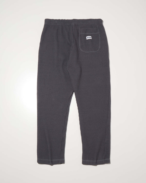 RADIALL - BIG WAFFLE -  STRAIGHT FIT EASY PANTS - STEEL GRAY