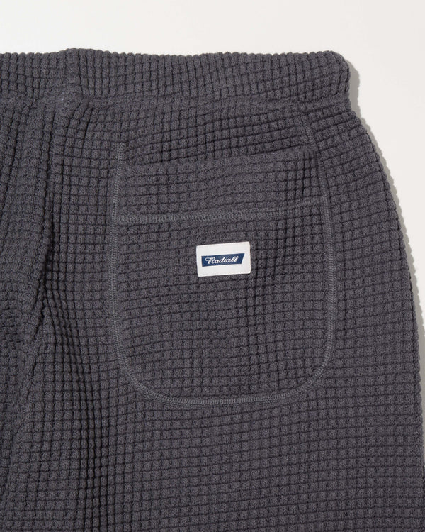 RADIALL - BIG WAFFLE -  STRAIGHT FIT EASY PANTS - STEEL GRAY