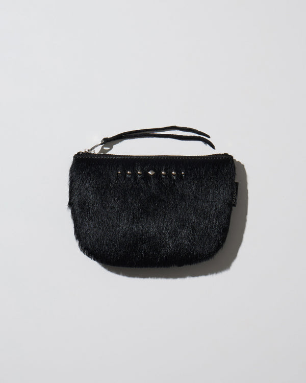 RADIALL - BEARD - MULTI WALLET / HAIR CALF -  BLACK