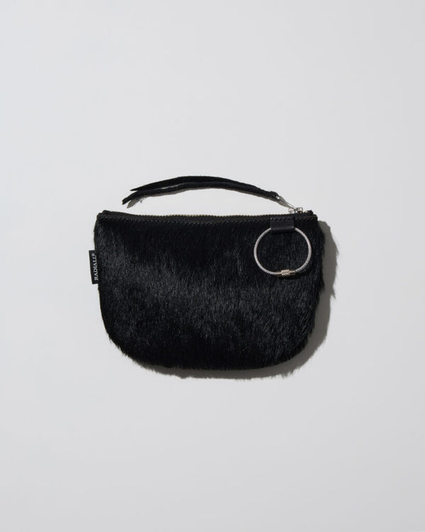 RADIALL - BEARD - MULTI WALLET / HAIR CALF -  BLACK