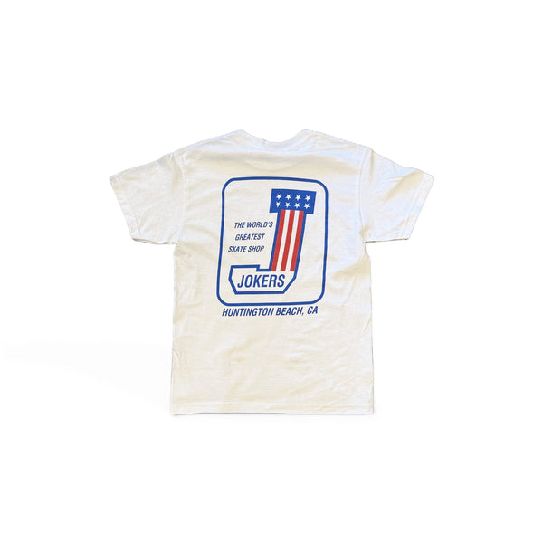 JOKERS'S SKATE SHOP - JOKERS #1 TEE - WHIE