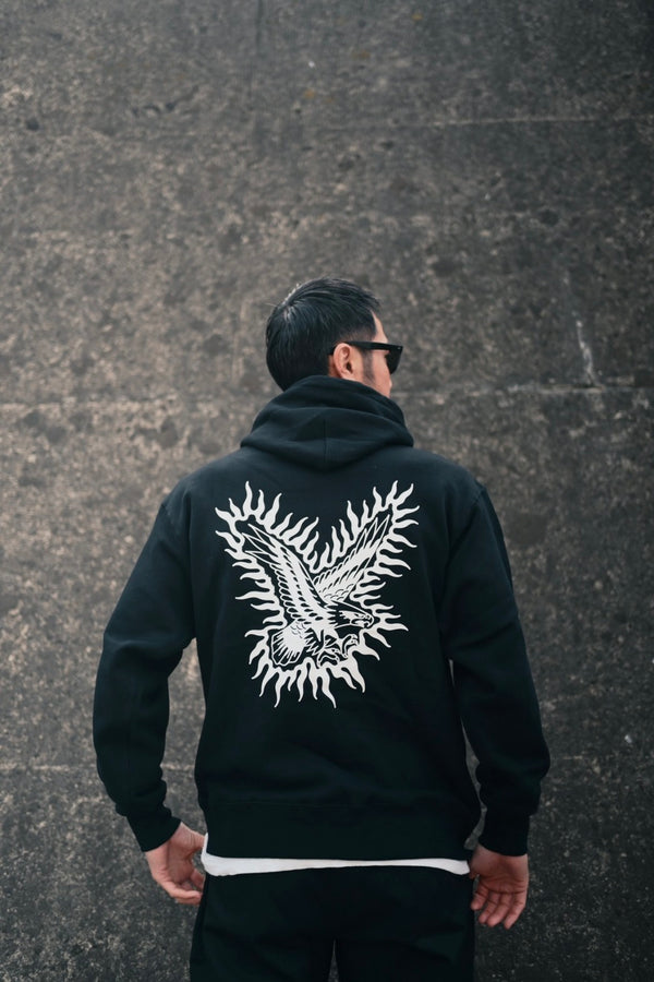 PAWG×BEWARE CHOPPER - EAGLE CREW PARKA - BLACK