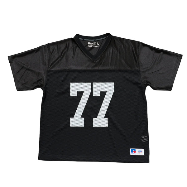 BEACHED DAYS × BLUCO - MESH FOOTBALL TEE - BLACK