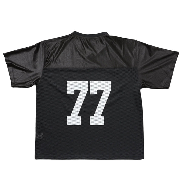BEACHED DAYS × BLUCO - MESH FOOTBALL TEE - BLACK