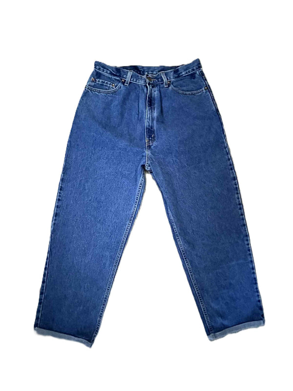 THRIFTY LOOK - LEVIS 550 ONE-TUCK PANTS - BLUE
