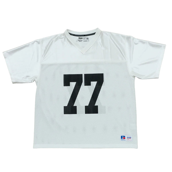 BEACHED DAYS × BLUCO - MESH FOOTBALL TEE - WHITE