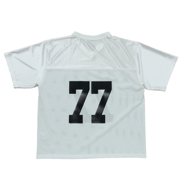 BEACHED DAYS × BLUCO - MESH FOOTBALL TEE - WHITE