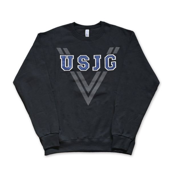 BLACKJAKS - USJG CREW SWEAT - BLACK