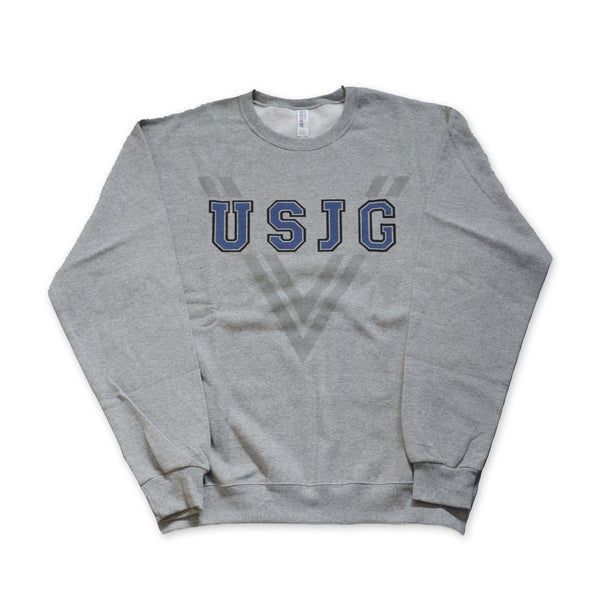 BLACKJAKS - USJG CREW SWEAT - GRAY