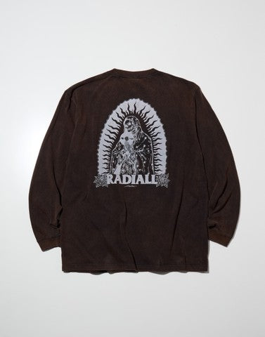 RADIALL - GUIDANCE - CREW NECK T-SHIRT L/S - FADED BLACK