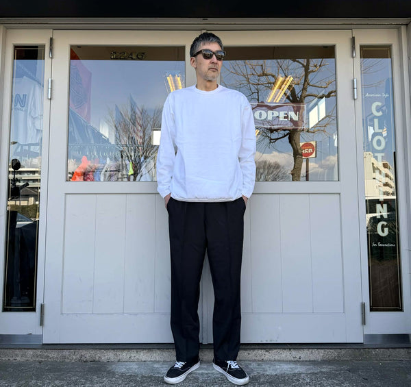 melple - THE AMERICAN RINGLER L/S - WHITE