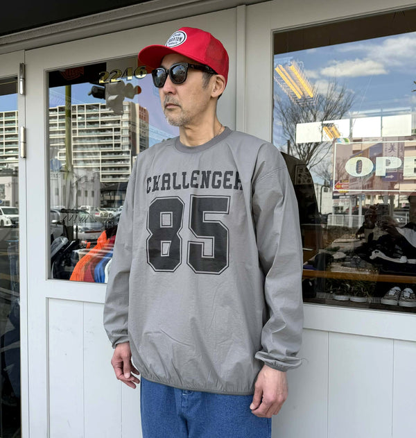 CHALLENGER - L/S NUMBERS WIND CREW - GRAY