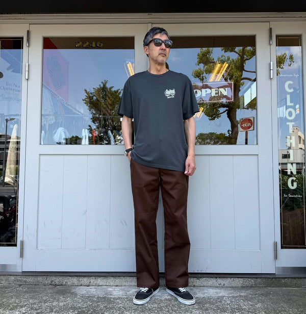 BRIXTON - SMILE ALWAYS S/S STT - BLACK WORN WASH