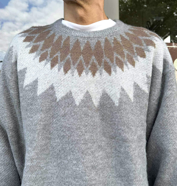 CHALLENGER - NATIVE ARROW C/N SWEATER - IVORY