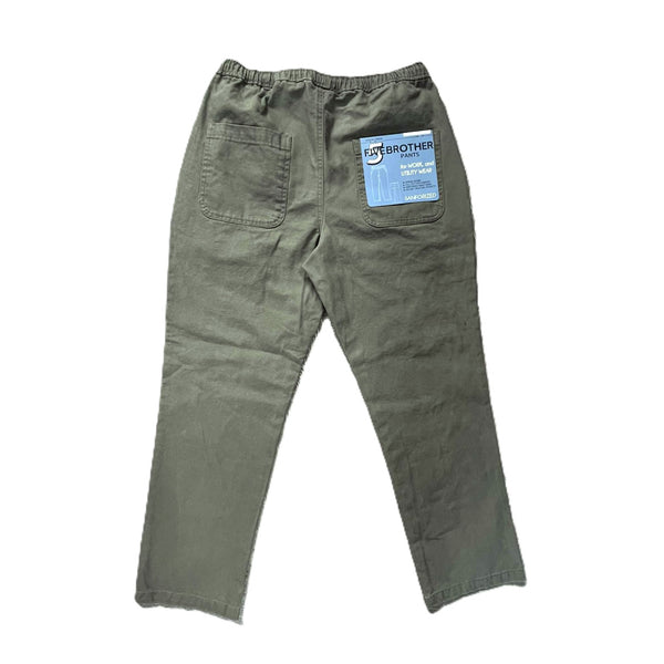 FIVE BROTHER -  DUCK EASY PANTS - L.OLIVE