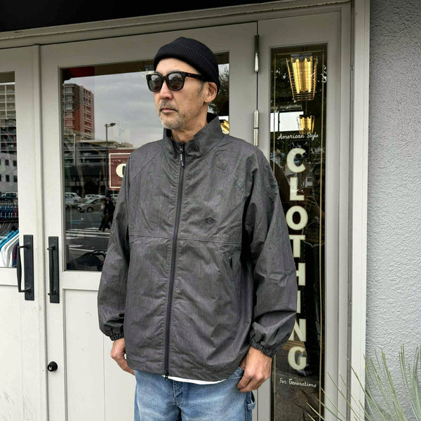 BIGMIKE - NYLON TRACK JACKET / PIGMENTPigment  - BLACK