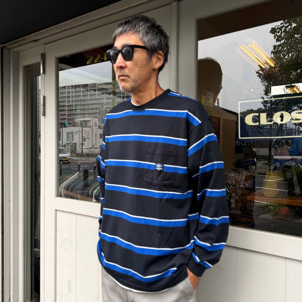 CHALLENGER - L/S AUTHENTIC BORDER TEE - BLACK