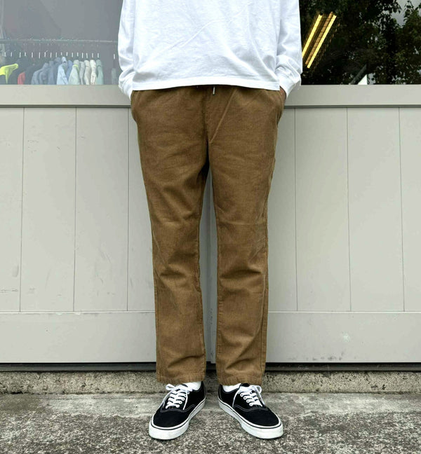 FIVE BROTHER -  CORDUROY EASY PANTS - L.BROWN