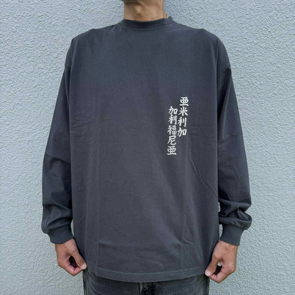 ILL ONE EIGHTY - AMERICAN WAVE  L/S TEE - BLACK