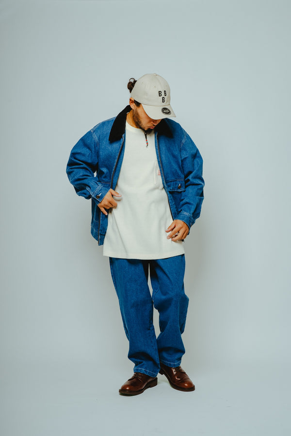 BIGMIKE - DEMIM EASY PANTS - L.INDIGO