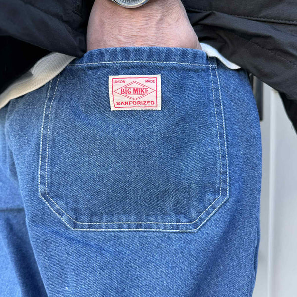 BIGMIKE - DEMIM EASY PANTS - L.INDIGO