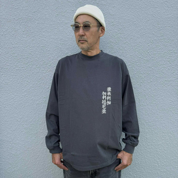 ILL ONE EIGHTY - AMERICAN WAVE  L/S TEE - BLACK