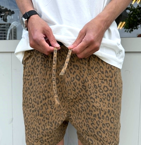 WAX - LEOPARD SHORTS - BROWN