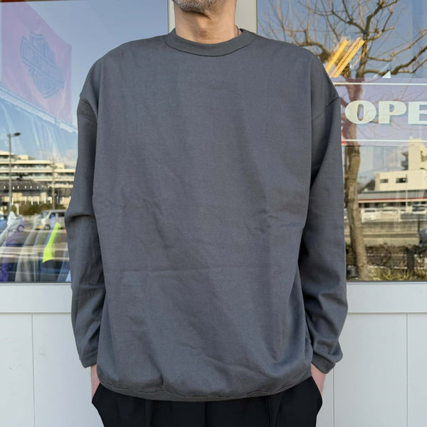 melple - THE AMERICAN RINGLER L/S - CHARCOAL