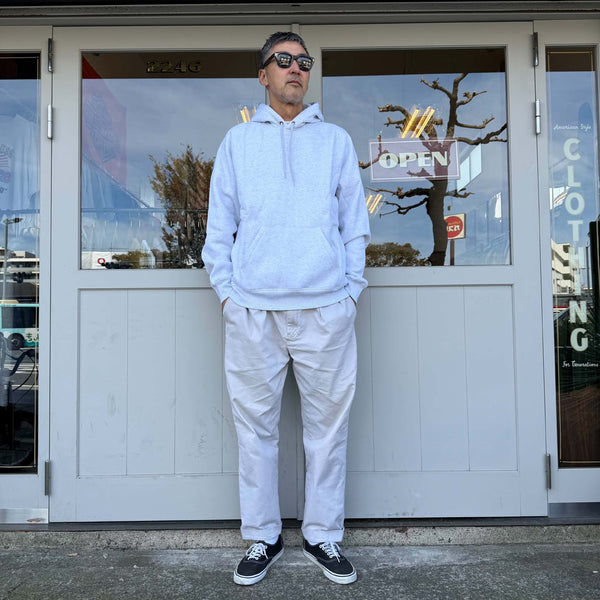Carhartt WIP - HOODED CHASE SWEAT - ASH HEATHER / GOLD