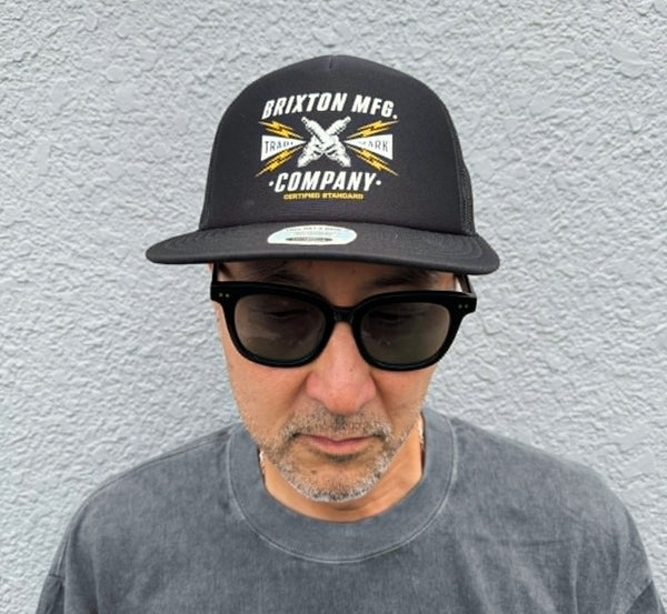 BRIXTON - DANTON NP TRUCKER HAT - BLACK