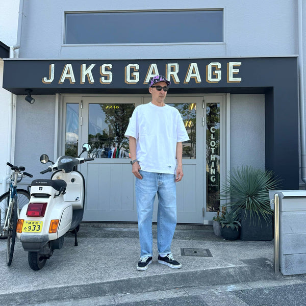 ARMY TWILL - 30/2 OE HALF SLEEVE PRINT TEE_AT - WHITE