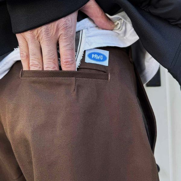 PAWG - ORIGINAL T/C WORK PANTS - BROWN