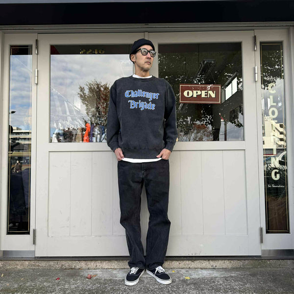 CHALLENGER - CLASSIC LOGO C/N SWEAT - BLACK