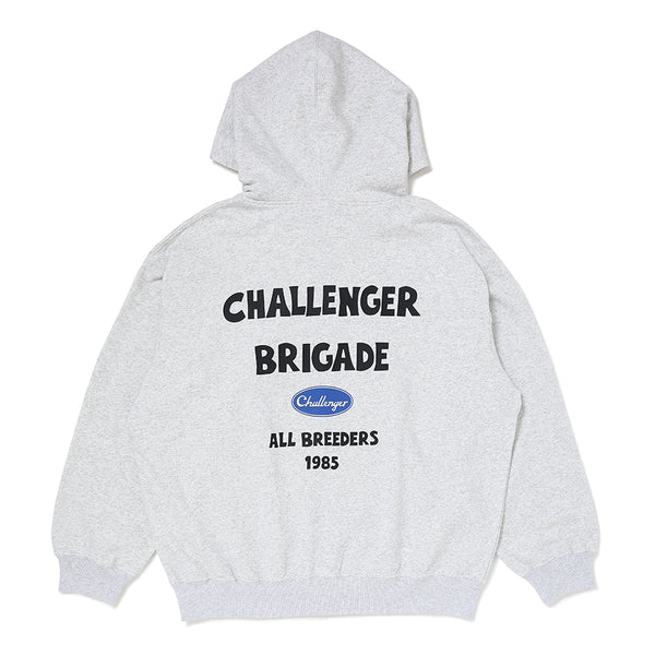 CHALLENGER -BRIGADE ZIP HOODIE - GRAY