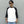 melple - GRID BASEBALL 4/5 SLEEVE - WHITE-BLACK