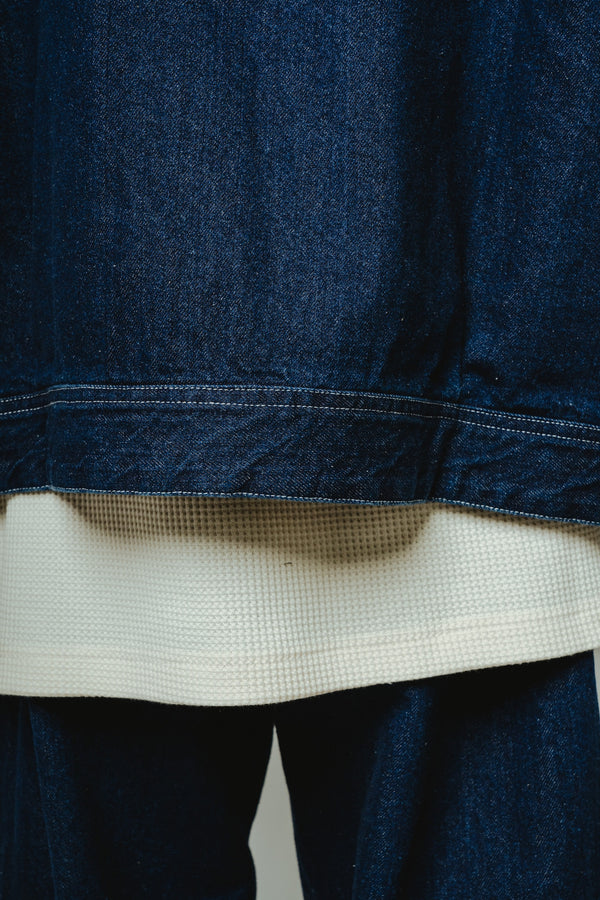 BIGMIKE - DENIM TRACKER JACKET - D.INDIGO