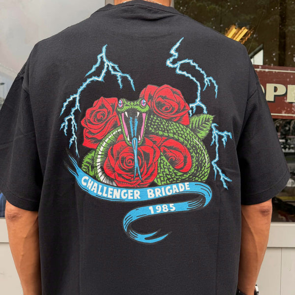 CHALLENGER - SNAKE TEE - BLACK