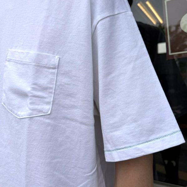 ILL ONE EIGHTY - PLAIN POCKET TEE - WHITE