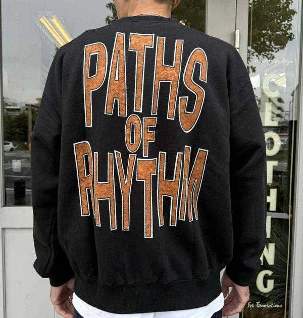 ILL ONE EIGHTY - PATHS OF RHYTHM CREW SWEATSHIRT - BLACK