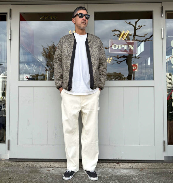 WAX - REVERSIBLE ZIP CARDIGAN JACKET - BLACK
