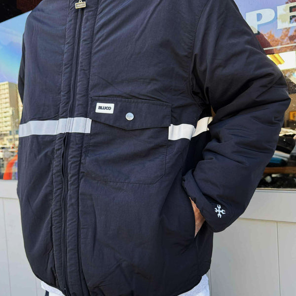 BLUCO - HOODED REFLECTOR JACKET - BLACK